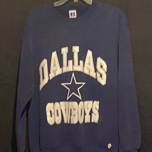 Vintage Russell Athletic Large Dallas Cowboys Crewneck Sweat Shirt